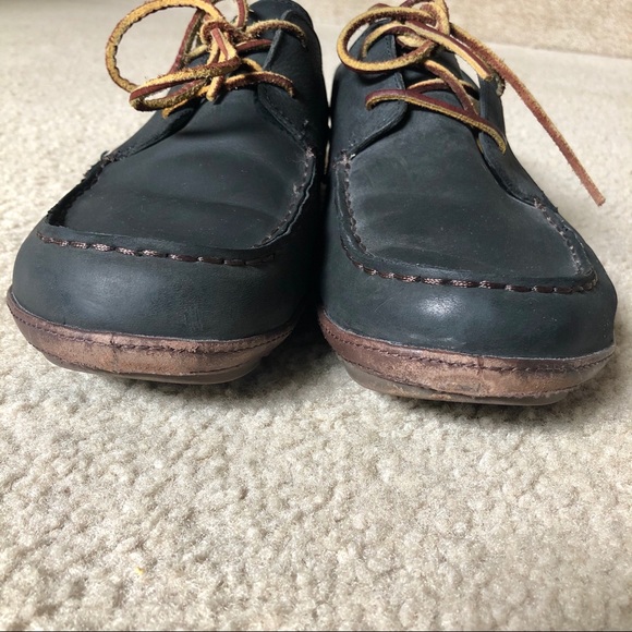 Olukai Mano Leather Boat Shoes - Picture 3 of 7